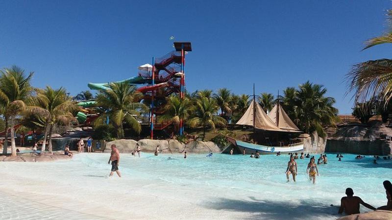 Nautico Flat Com Acesso Ao Clube Nautico Praia- กัลดัสโนวัส ภายนอก รูปภาพ
